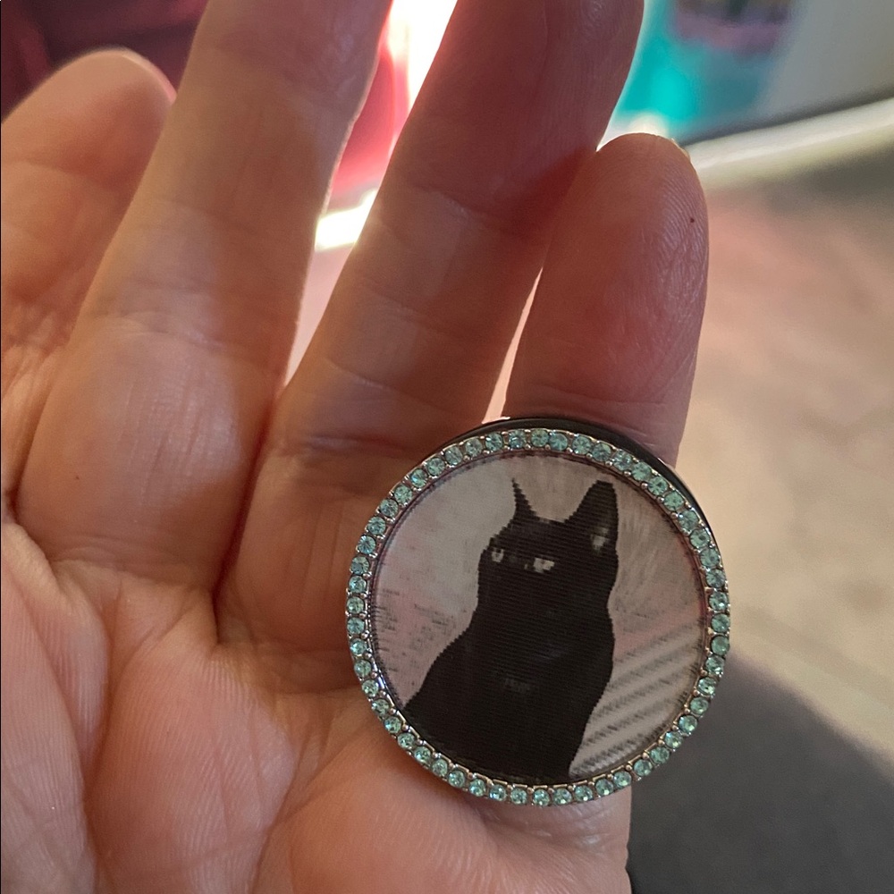 Marc x Marc Jacobs Holographic Cat Ring Sz5